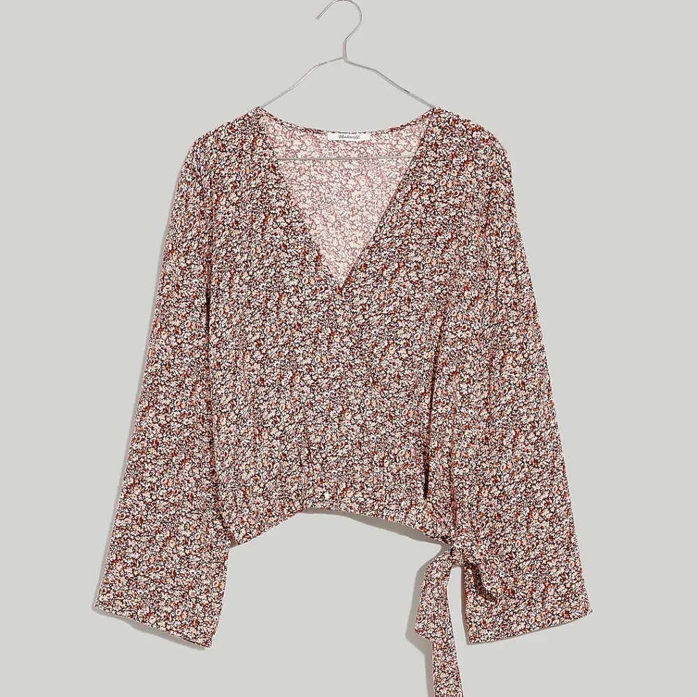 Madewell Tie Front Wrap Top